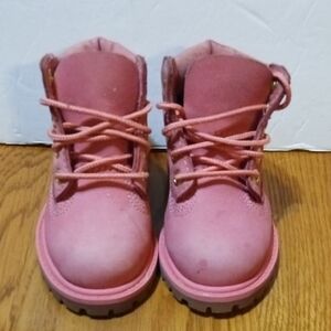 Timberland 6-Inch Premium Waterproof Ankle Boots Rose Pink Toddler Sz 5